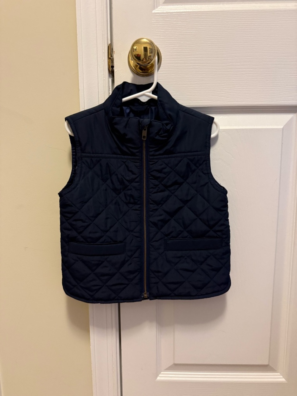 J. Crew Crewcuts Quilted Navy Puffer Vest size 3T